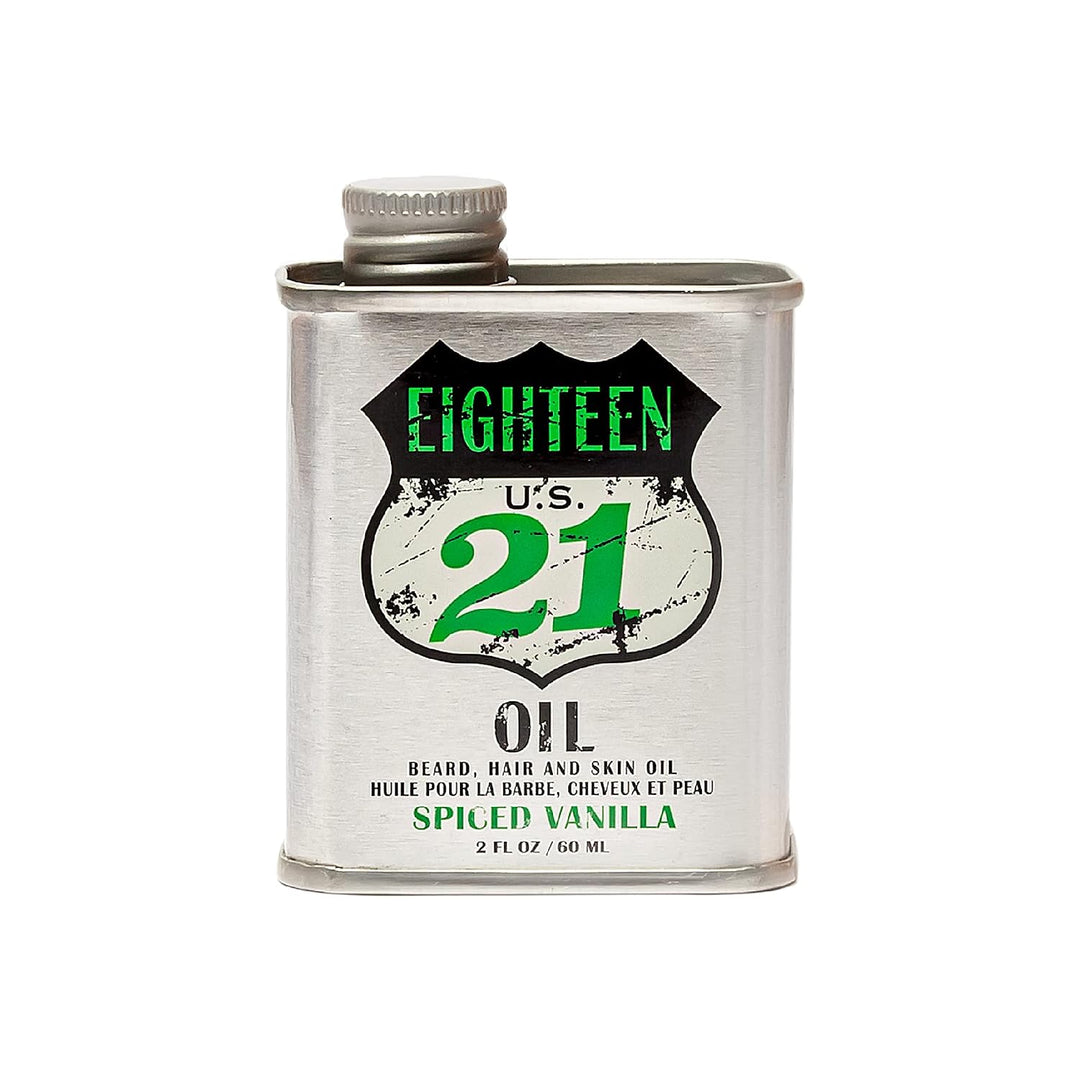 18.21 Man Made Aceite para cabello, piel y barba para hombres, 4 ar...