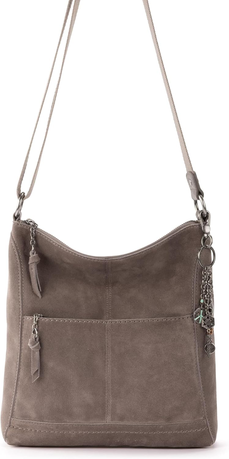 The Sak Lucia - Bolso bandolera de piel convertible con correa ajustable