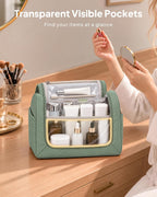 Neceser colgante de viaje para mujer, bolsa de maquillaje grande