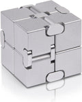 Fidget Cube - Nueva versión Fidget Finger Toys – Cubo infinito de metal Prime para aliviar el estrés y la ansiedad/TDAH, regalos sensoriales ultra duraderos para adultos y adolescentes niños
