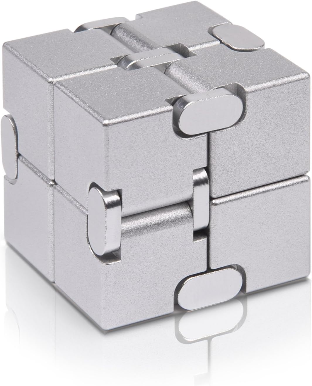 Fidget Cube - Nueva versión Fidget Finger Toys – Cubo infinito de metal Prime para aliviar el estrés y la ansiedad/TDAH, regalos sensoriales ultra duraderos para adultos y adolescentes niños