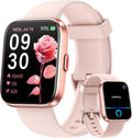 Relojes inteligentes para mujer Android iPhone, reloj inteligente HD de 1.8 pulgadas con Alexa integrado, llamadas Bluetooth, IP68 impermeable, batería de 7 días