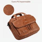 Taygeer Bolsa de cuero para laptop para hombre, maletín de negocios...