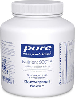 Pure Encapsulations Nutrient 950 A sin cobre y hierro | Fórmula hip...