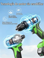 Taskstar Kit combinado de taladro inalámbrico y destornillador de impacto