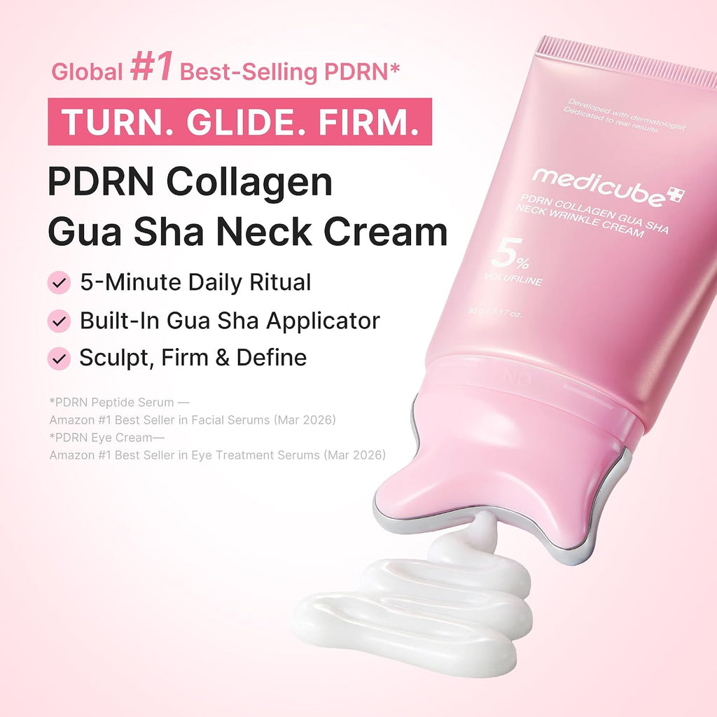 medicube PDRN Colágeno Gua Sha Crema para las arrugas del cuello