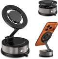 Soporte de teléfono de coche para iPhone 18 Pro Max, soporte de teléfono con succión, soporte magnético al vacío para teléfono [95+libras de succión fuerte y 2400gf magnético fuerte] para