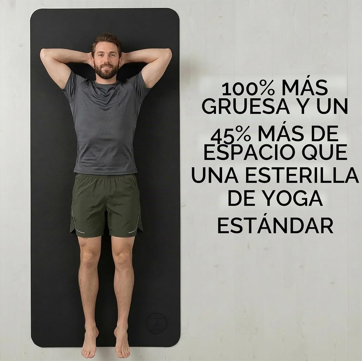Esterilla de yoga extra grande XL, ancha y larga, extra gruesa