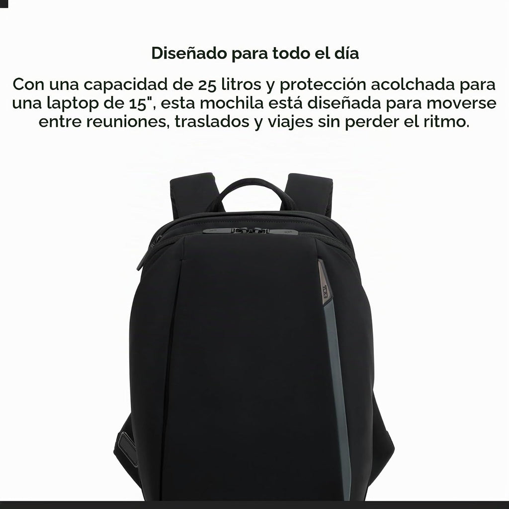 TUMI Axis Mochila mediana de 20 litros, se adapta a portátiles de hasta 15