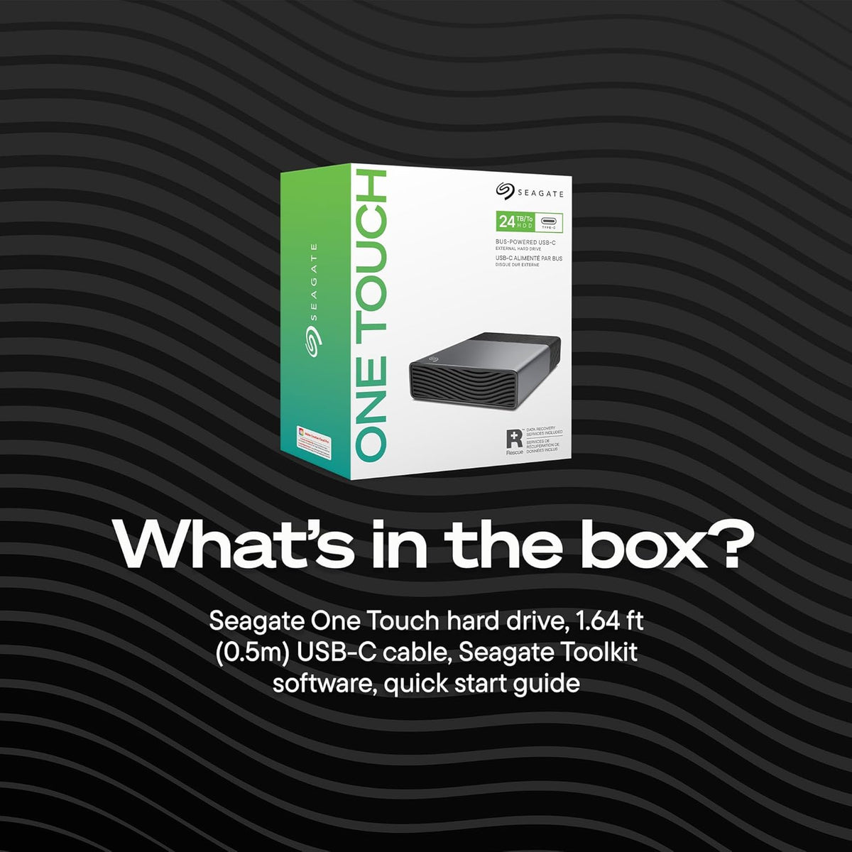 Seagate Disco duro externo One Touch de 8 TB HDD de sobremesa, comp...