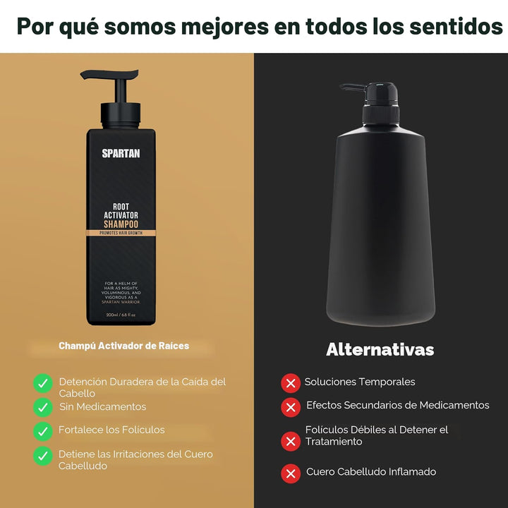 Champú Activador de Raíces SPARTAN™ para Hombres - Champú para el C...