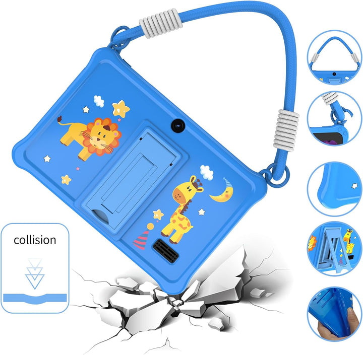 PRITOM Tablet infantil de 7 pulgadas con cordón, tableta Android 13...