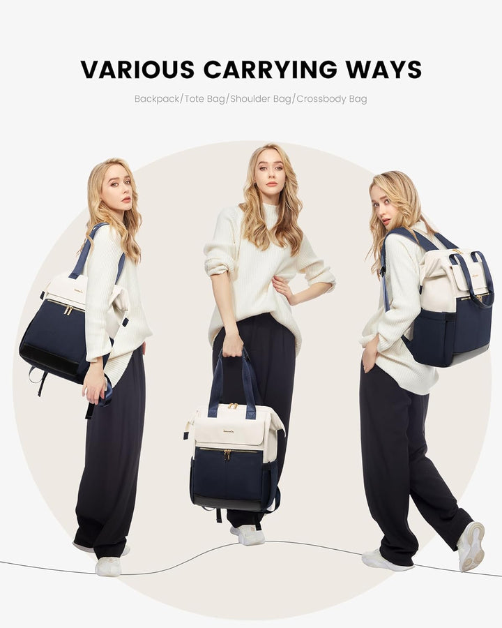 LOVEVOOK Mochila para laptop para mujeres, mochila de trabajo conve...