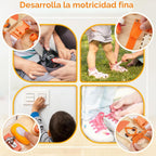 Joyreal Tablero Montessori de madera para niños pequeños