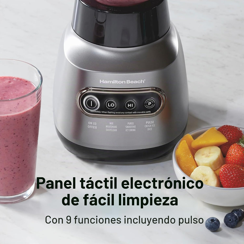 Hamilton Beach Quiet Blender para Smoothies con Wave Action System