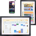 Pantalla inteligente de 15.6" con Google Calendar, Google Play, sin suscripción, nogal