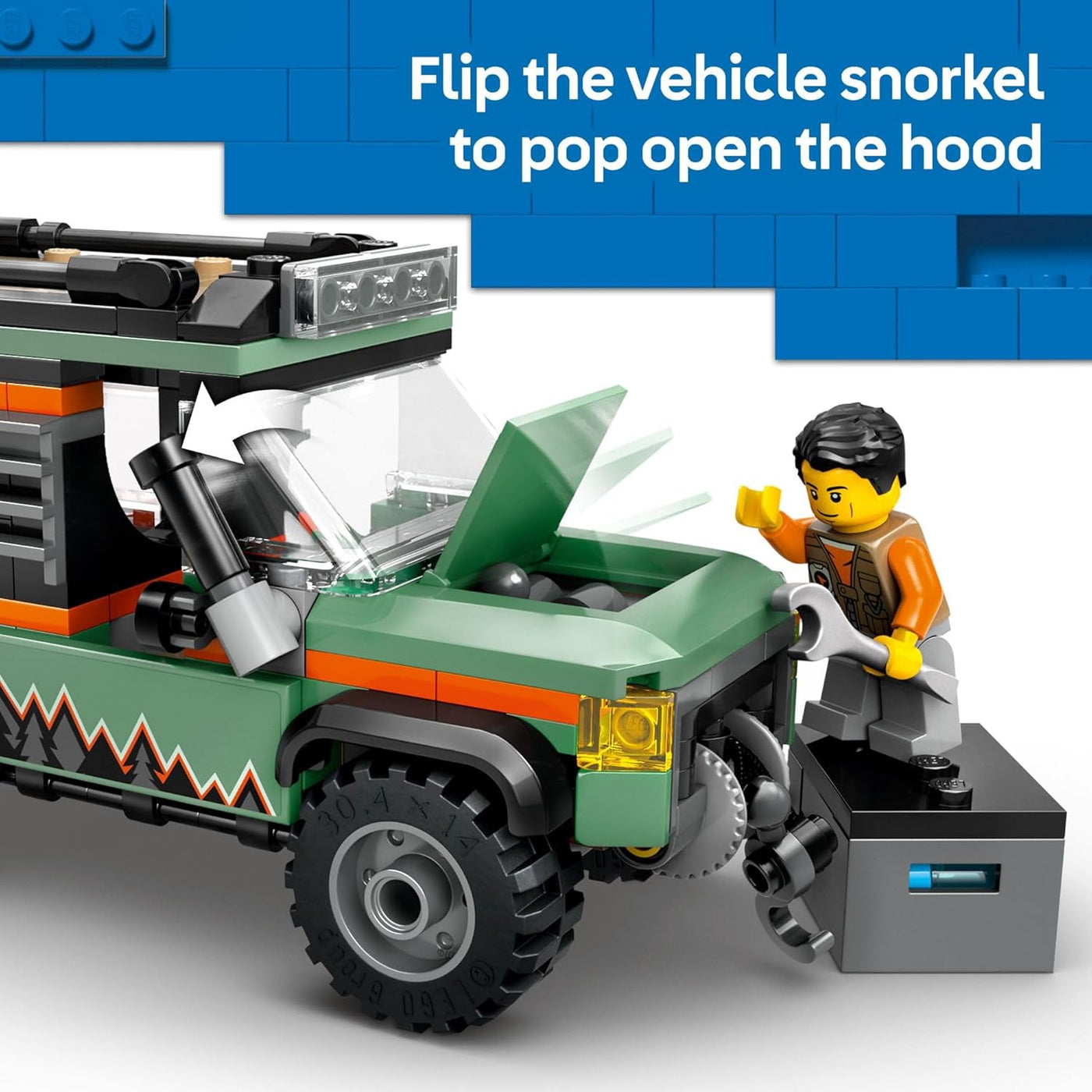 LEGO City Off-Road - Camión de montaña de juguete 4x4