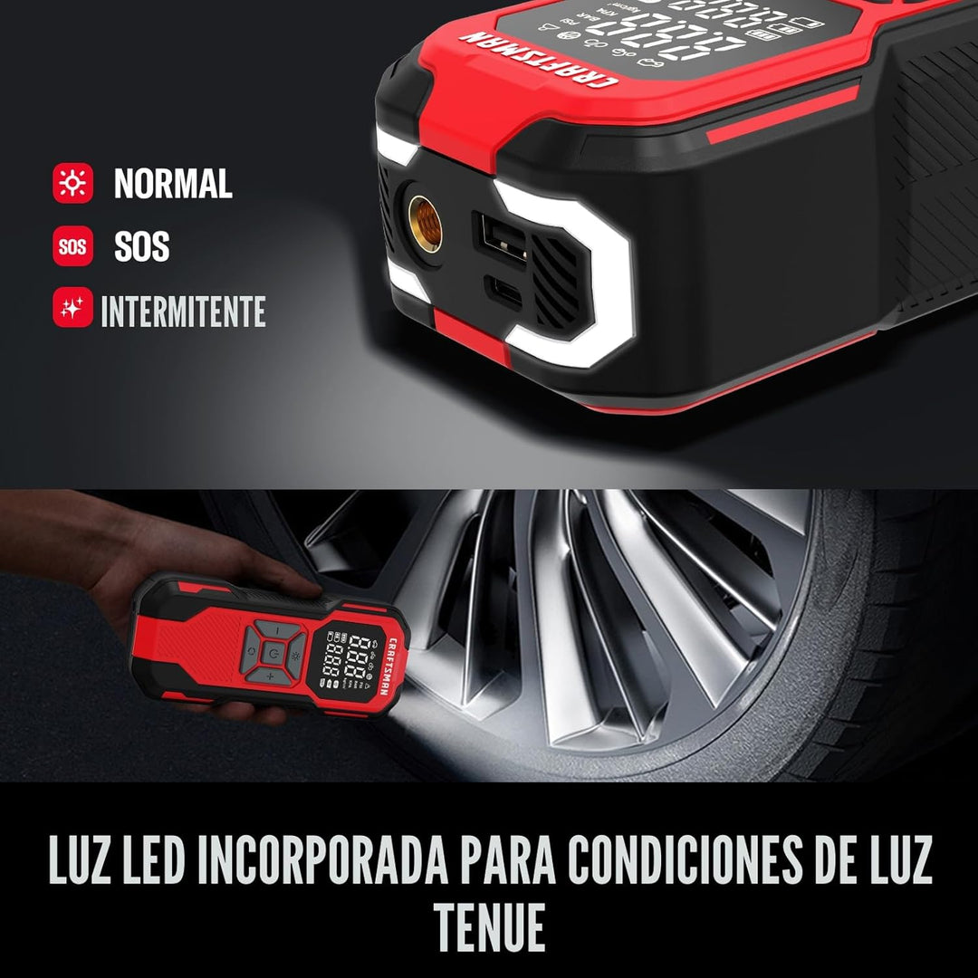 CRAFTSMAN Compresor de aire portátil para inflador de neumáticos, m...