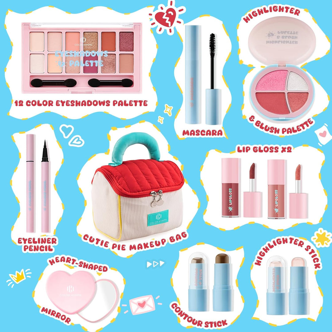 Color Nymph Kit de maquillaje todo en uno para adolescentes y niñas...