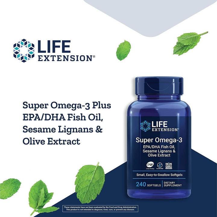 Life Extension Aceite de pescado Super Omega-3 EPA\/DHA, lignanos d...