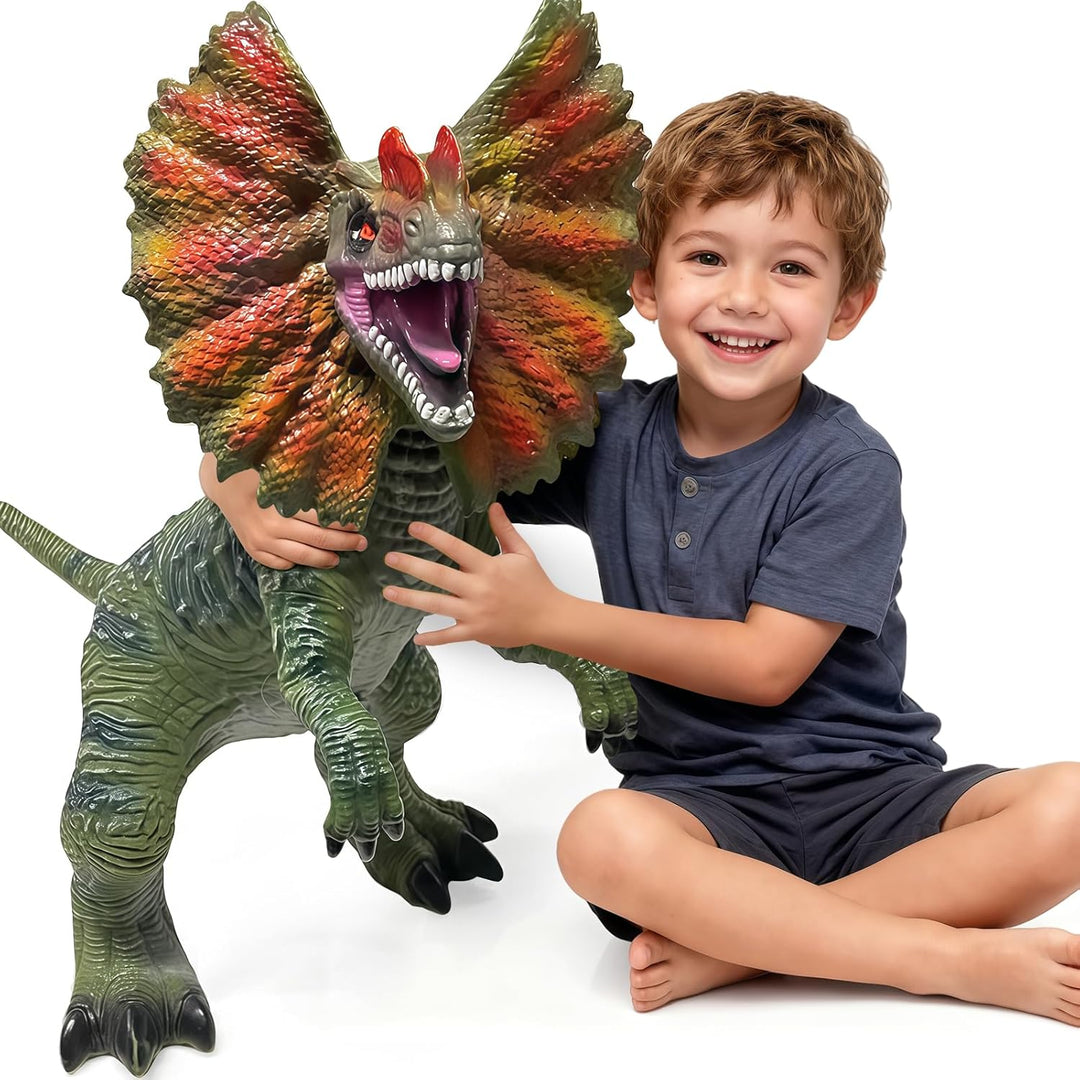 YONGJULE Juguetes grandes de dinosaurios Dilophosaurus de