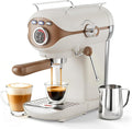 XIXUBX Máquina de café expreso, compacta con espumador de leche, color