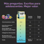 200 tarjetas de conversación para adolescentes a partir de 12 años, juegos