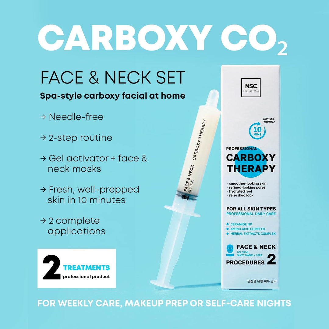 Name Skin Care Coreano Carboxy CO2 Terapia facial y cuello Juego de...