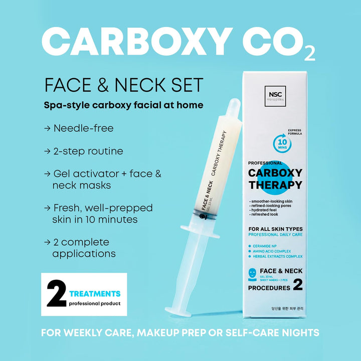 Name Skin Care Coreano Carboxy CO2 Terapia facial y cuello Juego de...