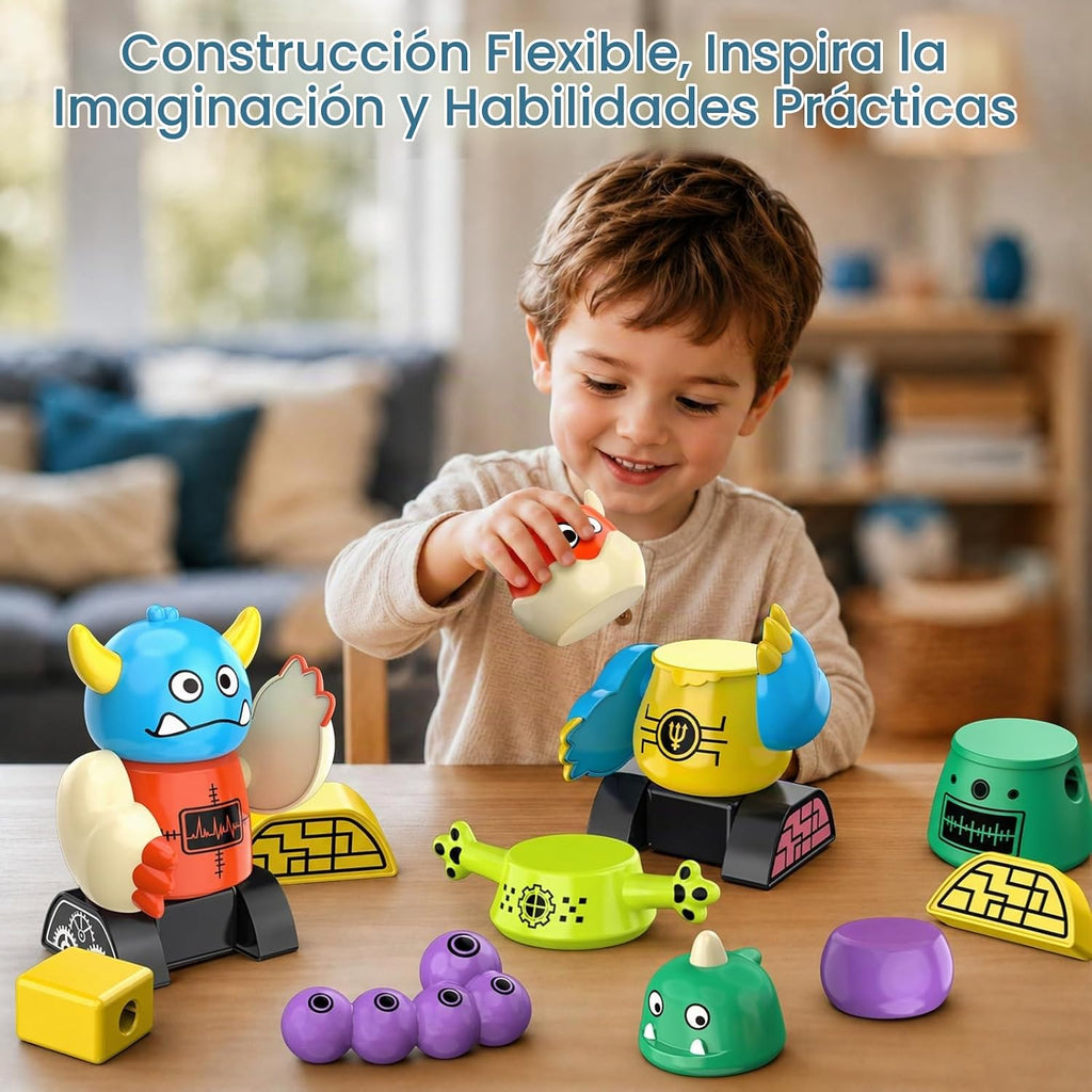 Magnetic Robot Building Toy, STEM Magnet Monster Toys Set para Kids Age 3-5