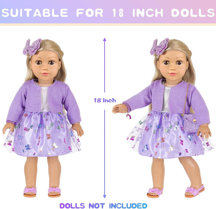 DONTNO Accesorios para muñeca americana de 18 pulgadas con juego de...