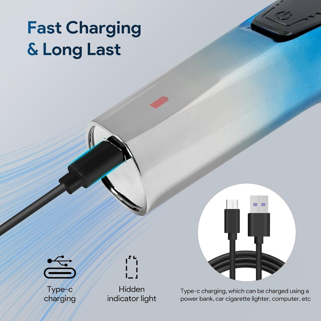 PHXCHAM Maquinilla de afeitar eléctrica para hombres, afeitadora el...