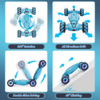 Dysaim Gesture Sensing RC Stunt Car, regalos de cumpleaños para niños, Azul cielo