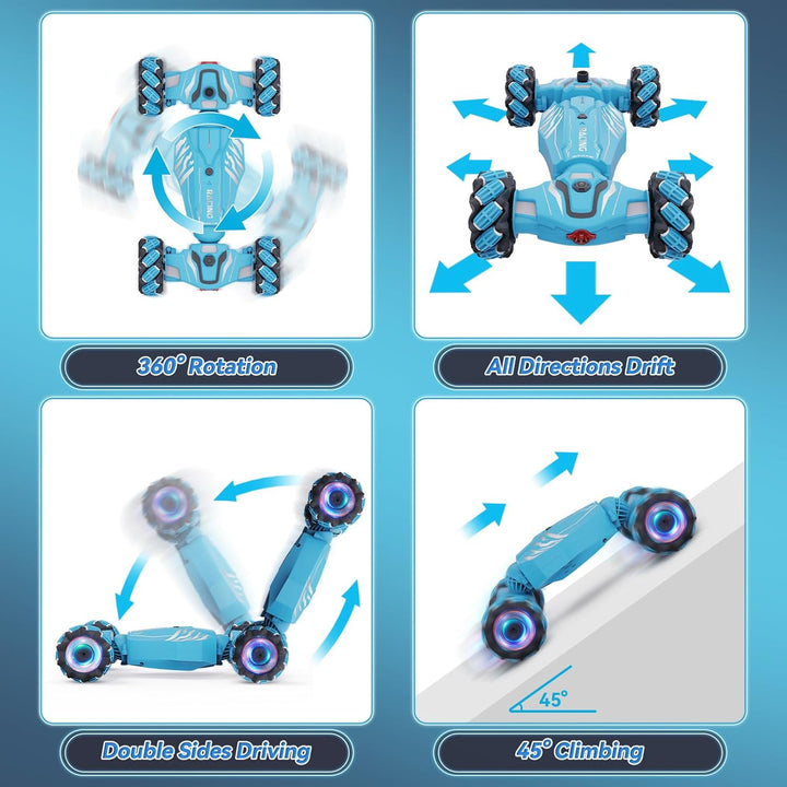 Dysaim Coche de acrobacias RC con detección de gestos, regalos de c...