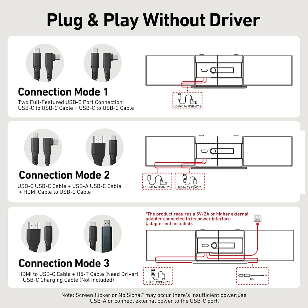 Vixtan Extensor de pantalla ultraligero para laptop de 2.2 libras,...