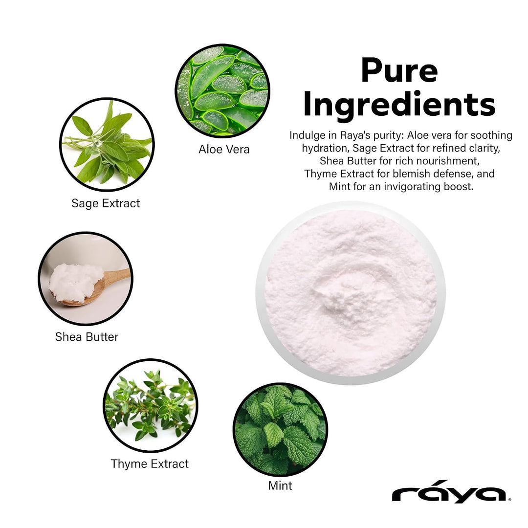 Raya Mint Soufflé Limpiador facial (102) - Lavado facial para piele...