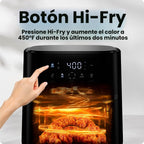 Chefman Freidora de aire – Freidora de aire compacta de 6 cuartos de galón para comidas rápidas y fáciles, cuenta con tecnología Hi-Fry para extra crujiente, ventana de fácil visualización, controles