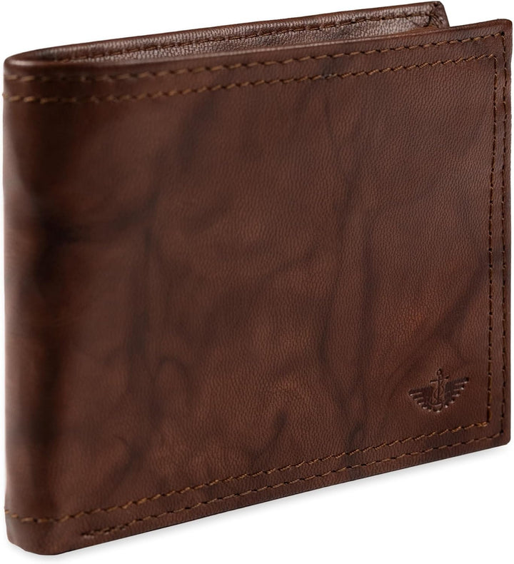 Dockers Mens piel Capacidad extra Slimfold Bifold Wallet