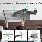 WALI Soporte de Pared para Monitor Individual para Pantallas de 17 a 34 pulgadas, hasta 22 lbs