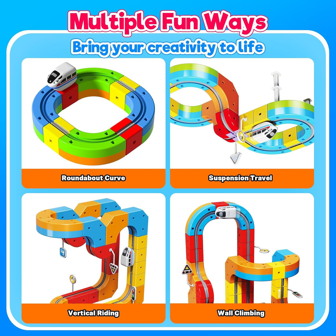 Annexfun Juego de tren eléctrico 3D