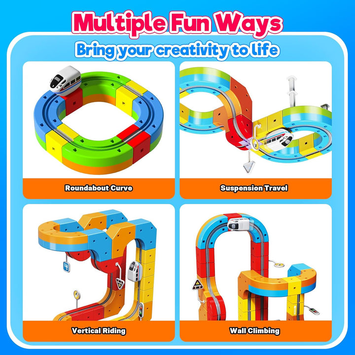 Annexfun Juego de tren eléctrico 3D