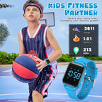 Relojes digitales para niños y niñas, reloj deportivo con rastreador de fitness, podómetro, alarmas, cronómetro, no necesita aplicación, reloj impermeable para niños, regalo para adolescentes