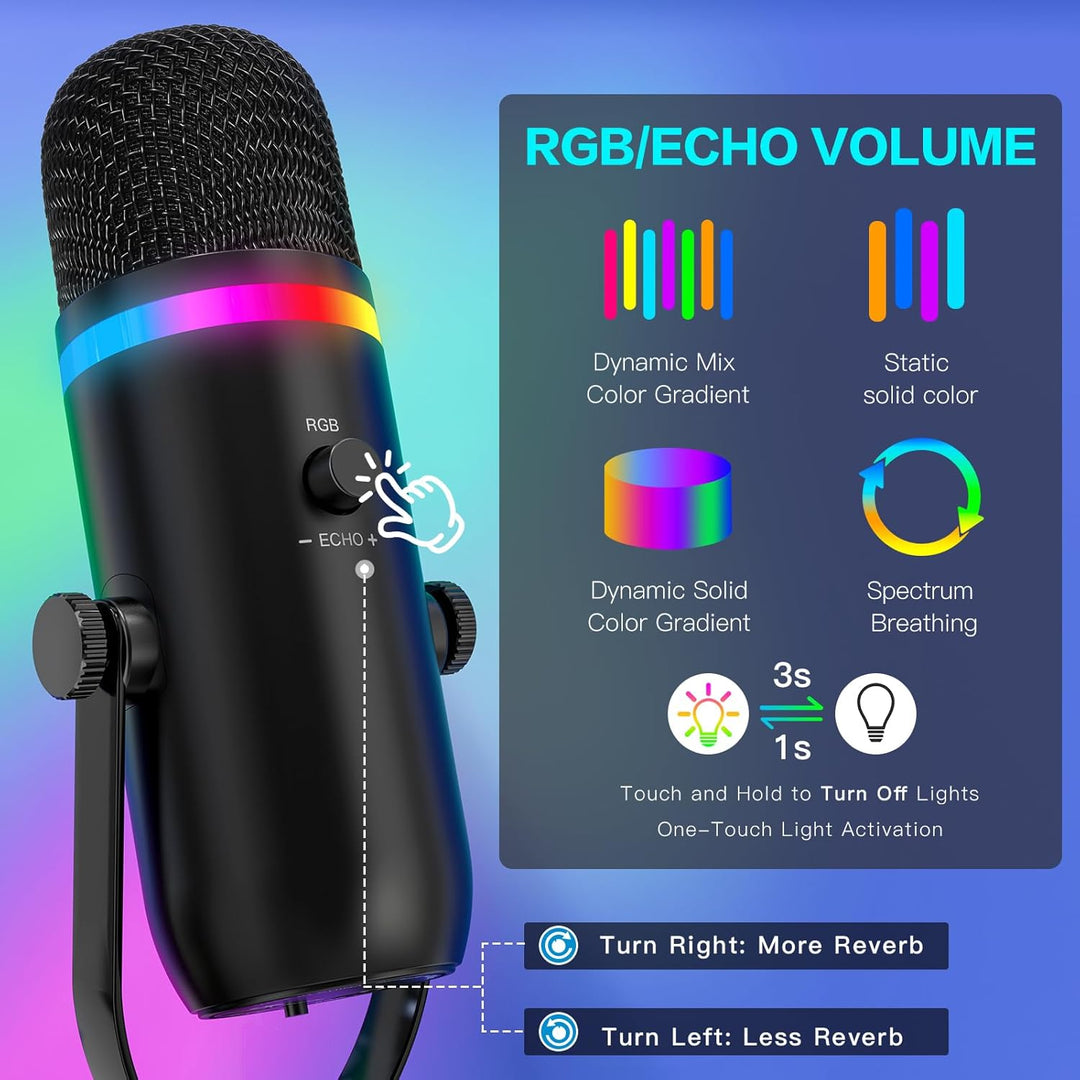 Micrófono ZealSound Podcast para PC\/Mac\/iPhone \u2013 Micrófono d...
