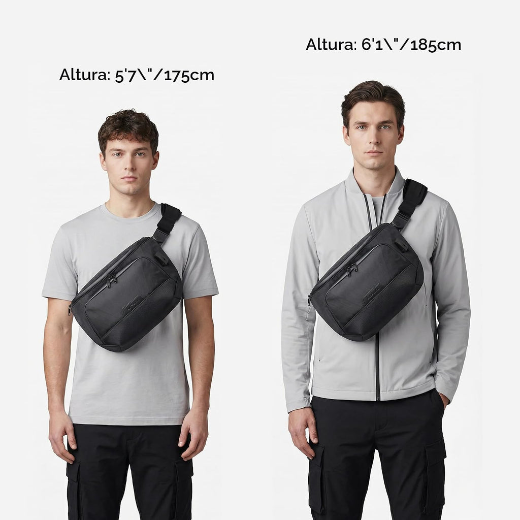 ALPAKA Bravo Sling Max 8L Bolsa bandolera para laptop con bloqueo RFID