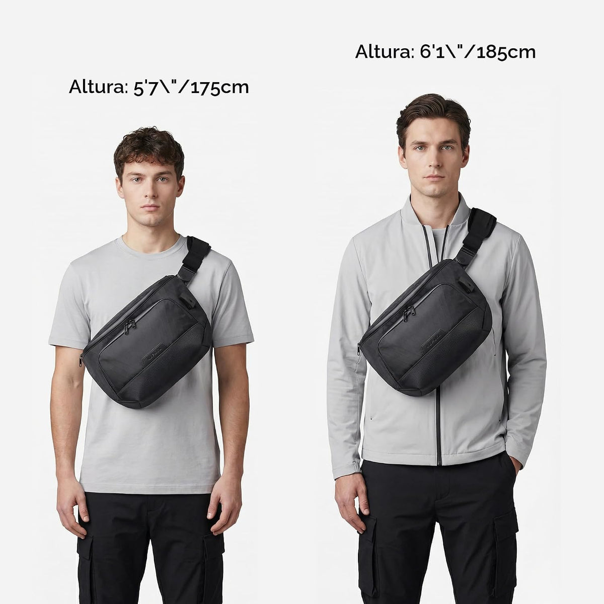ALPAKA Bravo Sling Max 8L Bolsa bandolera para laptop con bloqueo RFID