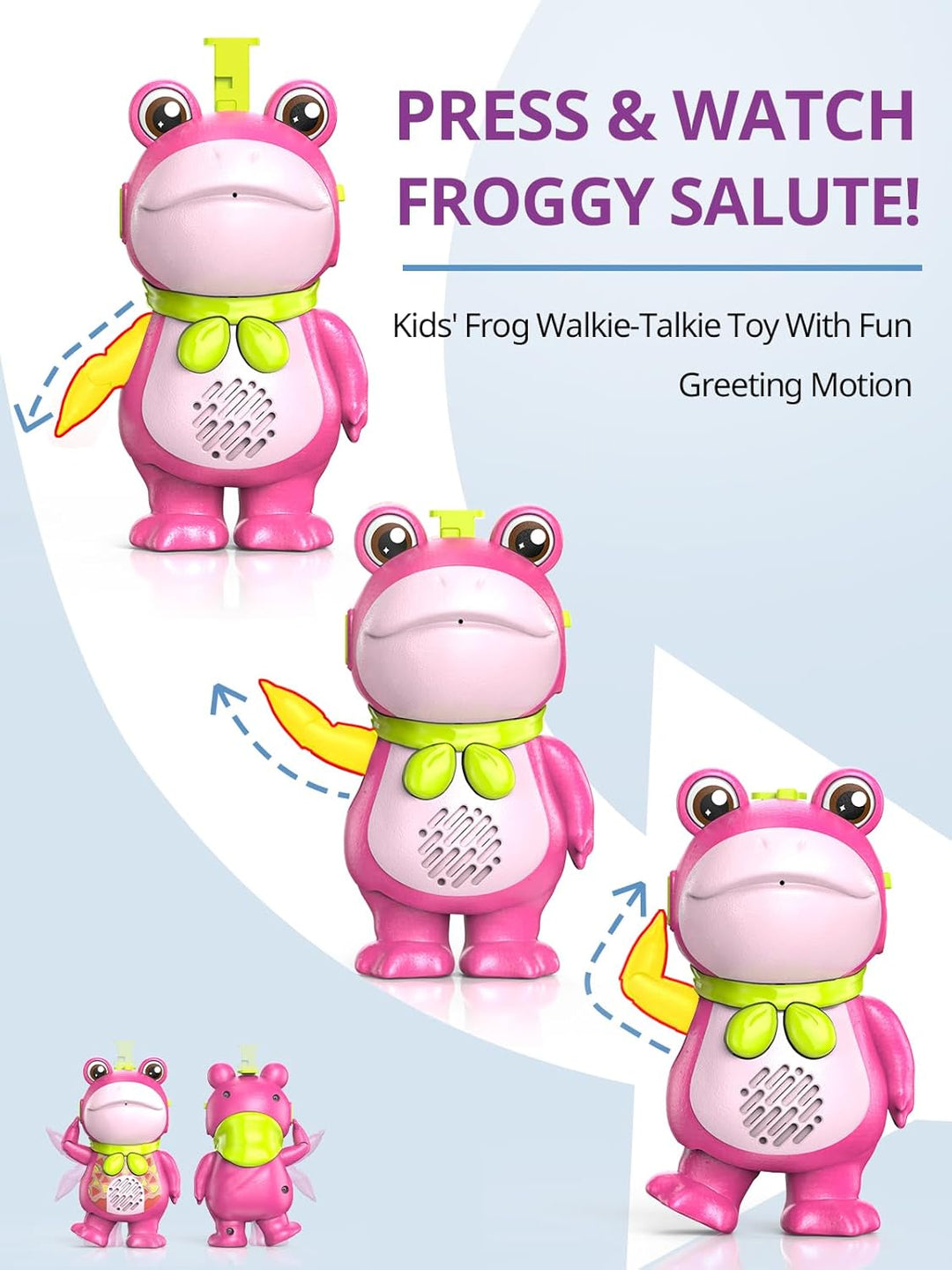 Inspireyes Walkie Talkies para niños, recargable, para acampar al a...