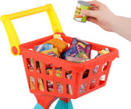 Battat Shopping Day Carrito de Compras Juguete para Juego de Imitación con 29 Alimentos