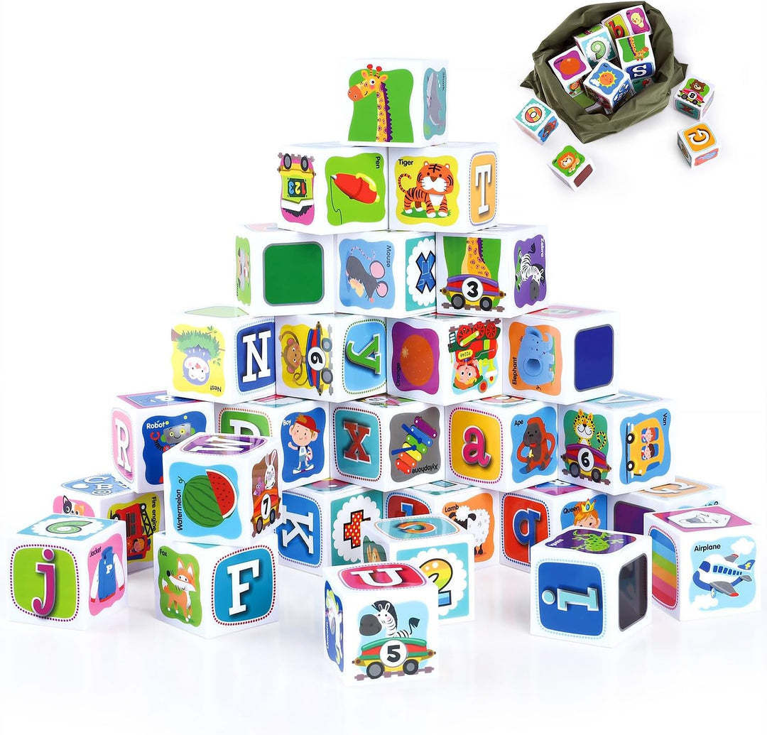PLAY ABC - Bloques de construcción para niños pequeños de