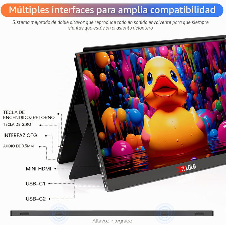 Monitor portátil de 13.5 pulgadas para laptop, pantalla de monitor...