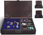 Bandeja de dados 2 en 1 – bandeja de dados con cosas de dnd – caja de dados y organizador de almacenamiento | Bandeja rodante de dados para juegos de mesa RPG – Estuche de dados para rodar para jugadores de Calabozos y Dragones